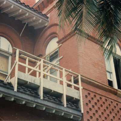 The third floor of the exterior.