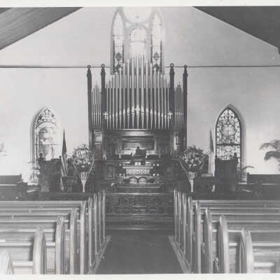 Interior of the Old Stone Methodist Church
