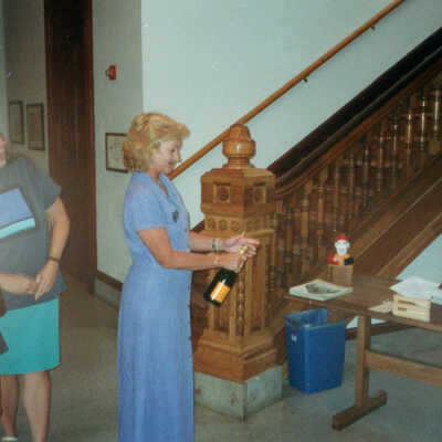 Claudia Pennington and Gerri Sidoti at the Custom House