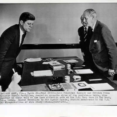 President John F. Kennedy and British Prime Minister Harold Macmillan