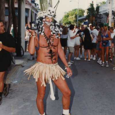 Unknown man dressed up.