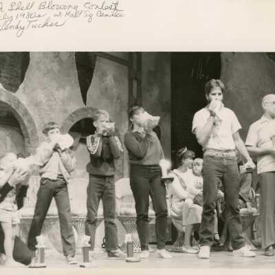 Conch Shell Blowing contest at Mallory square