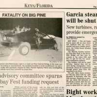 An article in the Key West Citizen that reads TDC advisory committee spurns Goombay Fest funding request.