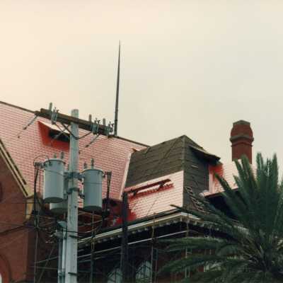 One side of the exterior.