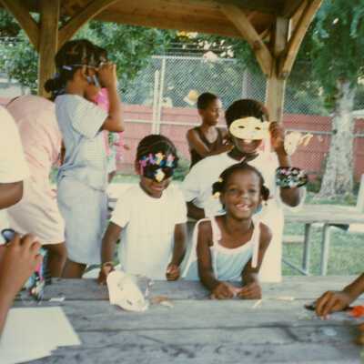 Unknown kids outside.