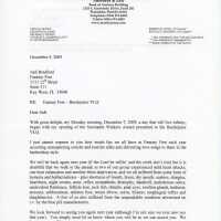          A letter to Judi Bradford from attorney Steve E. Moody.
   