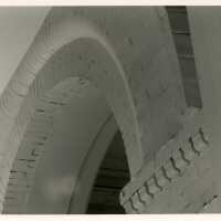 A brick archway.
