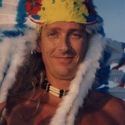 Unknown man dressed up.