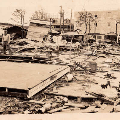 Hurricane damage in Miami
