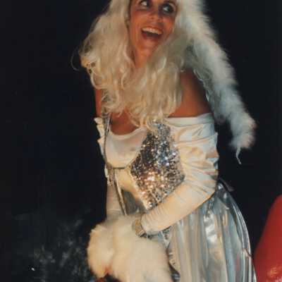 Unknown woman dressed up.