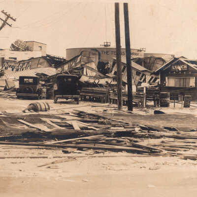 Hurricane damage in Miami