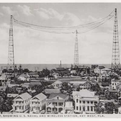 Bird's eye view of U.S. Naval Wireless Station, Key West