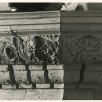 First floor fireplace detail.