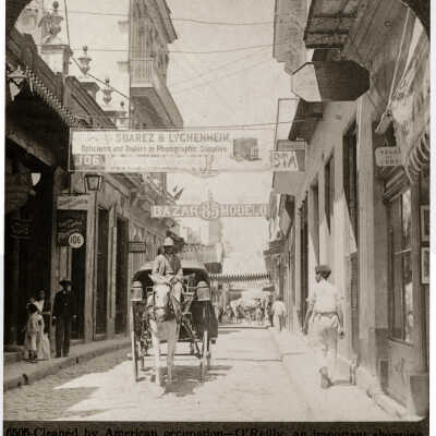 Cleaned by American Occupation - O'Reilly, an Important Shopping Street, Havana, Cuba