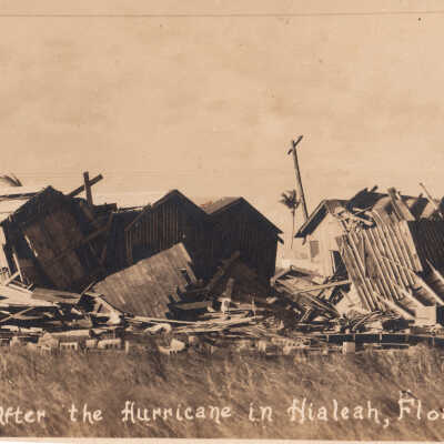 Hurricane damage in Hialeah