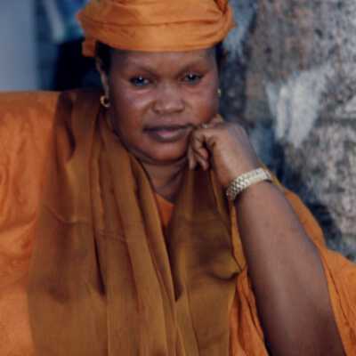 Unknown woman dressed up.