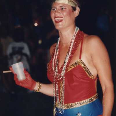 Unknown lady dressed up.