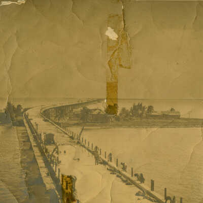 Old Seven Mile Bridge construction