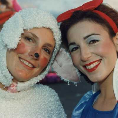 Unknown woman dressed up.