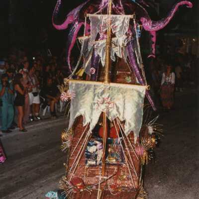 A float in the parade.
