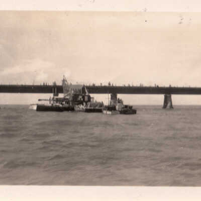 Old Seven Mile Bridge construction