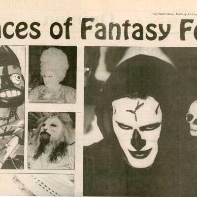 Multiple pictures and an article in the Key West Citizen of Fantasy Fest.