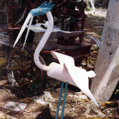 Stanley Papio's Heron Sculpture