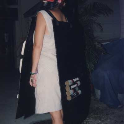 Unknown person dressed up.