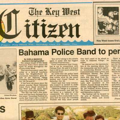 Multiple articles in the Key West Citizen about Fantasy Fest.