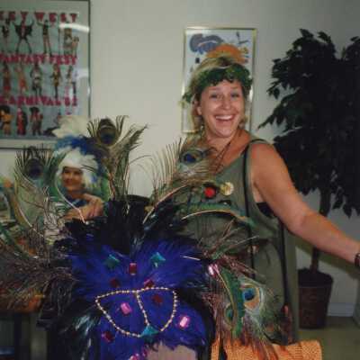 Unknown woman dressed up.