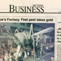 An article in the South Beach Antenna newspaper advertising Fantasy Fest.