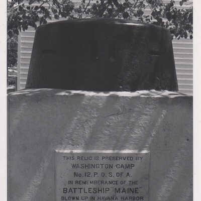 MAINE relic located on grounds of post office