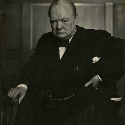 Portrait of Winston Churchill