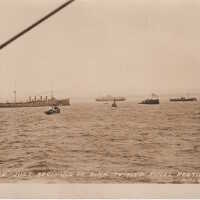 The "MAINE" Just Beginning to Sink to Her Final Resting Place