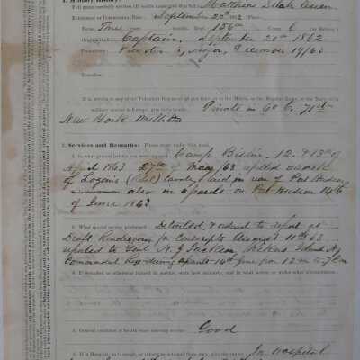 Military Orders for Mathias Euan