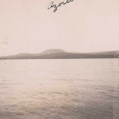 Azores viewed from the U.S.S. Key West (PF-17)