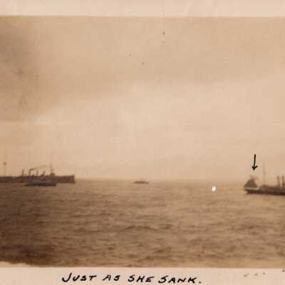 Second Sinking of the U.S.S. MAINE: Copyright: © Key West Art & Historical Society; Origformat: Print-Photographic