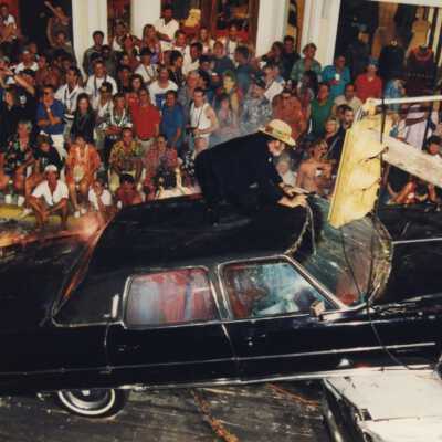 A float in the parade.