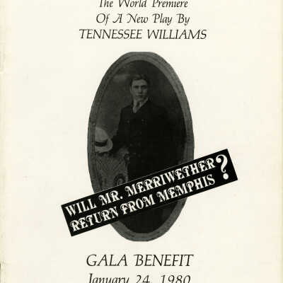 Playbill for Will Mr. Merriwether Return From Memphis?