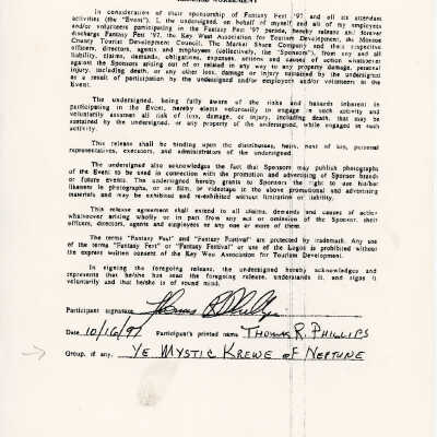 Release Agreement signed by Thomas R. Phillips.