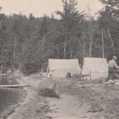 Man with tents and a canoe: Copyright: © Key West Art & Historical Society; Origformat: Print-Photographic