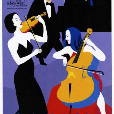'Intersection Trio' Impromptu Classical Concerts Poster: Copyright: © Key West Art & Historical Society