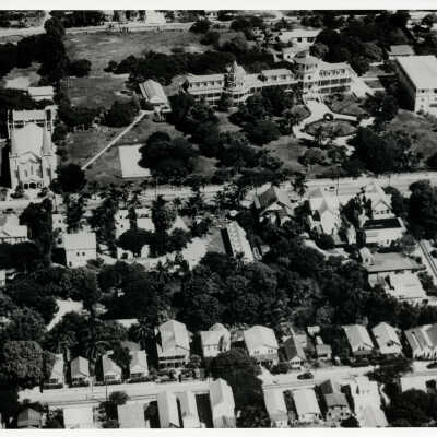 Aerial View of St. Mary Star of the Sea Church and Convent