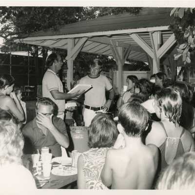 A group of people at a party