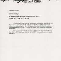 Press release about the parade deadline.