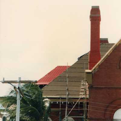 One side of the exterior.