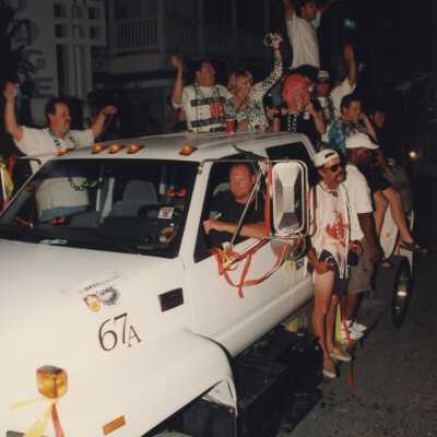 A float in the parade.