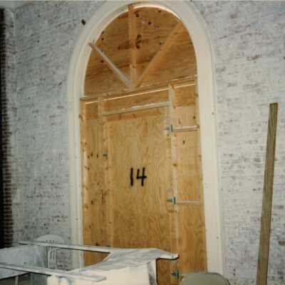 A door labeled number 14.