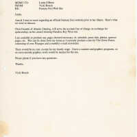         A fax to Linda O'Brien from Vicki Roush about the Fantasy Fest website. picture number 1
   