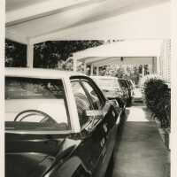 A group of cars parked